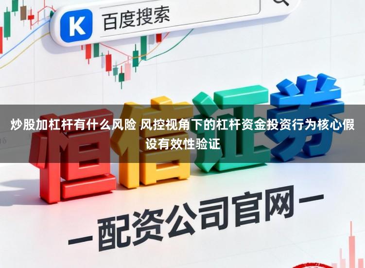 炒股加杠杆有什么风险 风控视角下的杠杆资金投资行为核心假设有效性验证