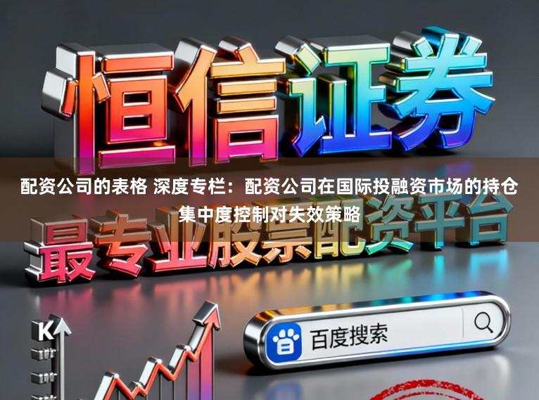 配资公司的表格 深度专栏：配资公司在国际投融资市场的持仓集中度控制对失效策略