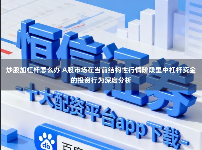 炒股加杠杆怎么办 A股市场在当前结构性行情阶段里中杠杆资金的投资行为深度分析